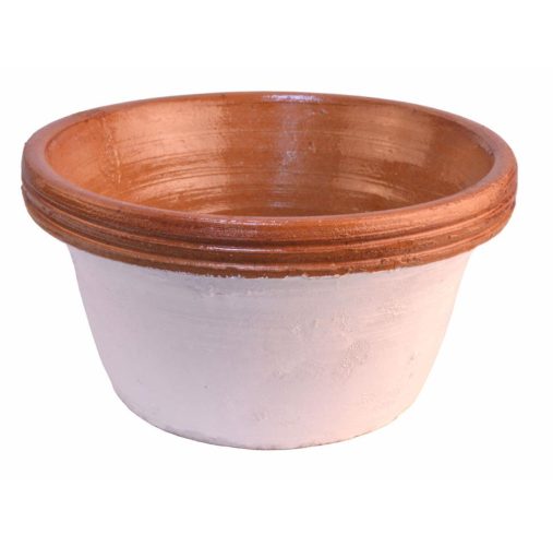 Fuente blanca de barro