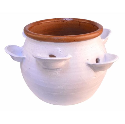 Orza  blanca de barro