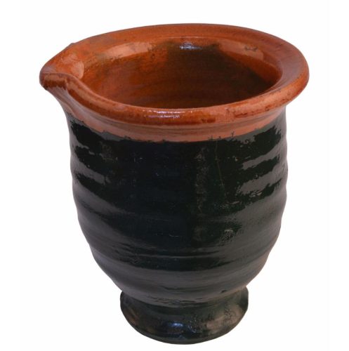 Puchero verde de barro