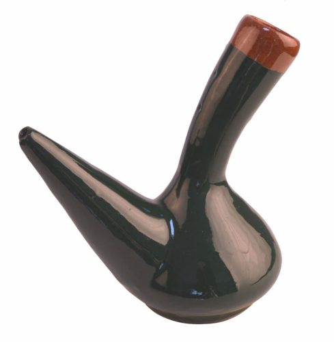 Pipo verde de cerámica