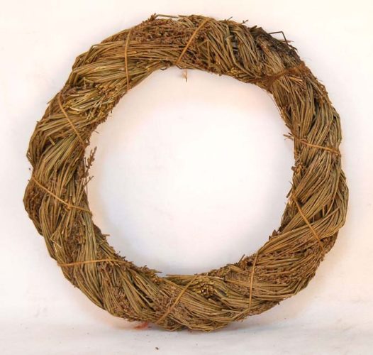 Corona de lavanda y cuerda