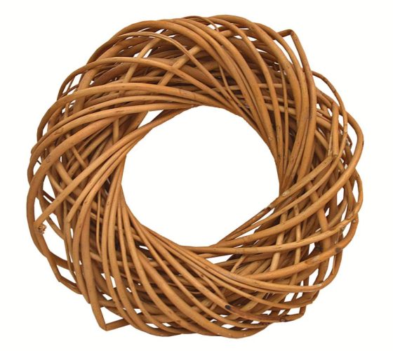 Corona mimbre blanco