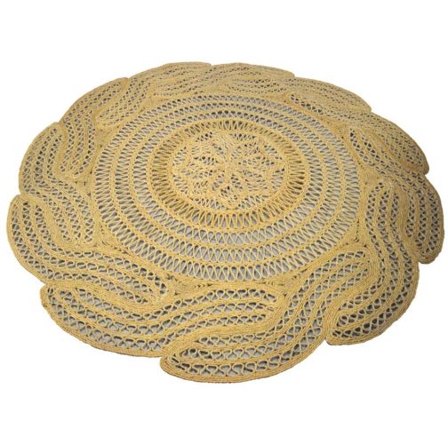 Alfombra redonda esparto