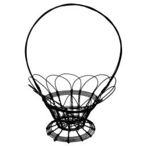 Cesta de alambre negra