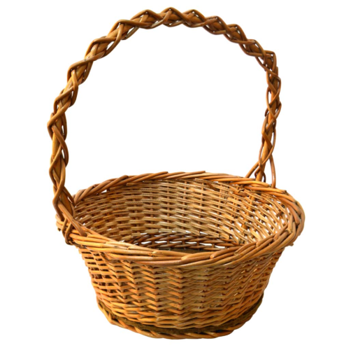 Cesta redonda mimbre