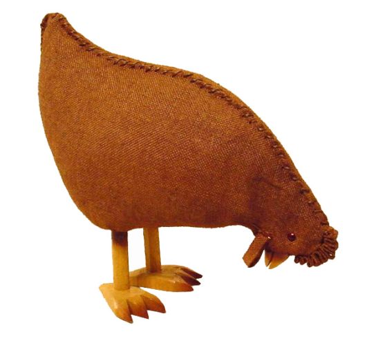 Gallina yute marrón