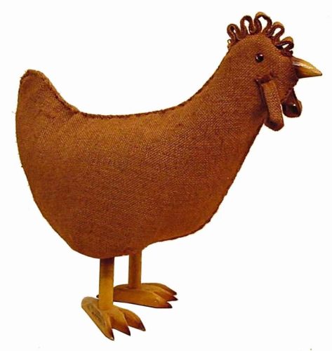 Gallina de yute marrón