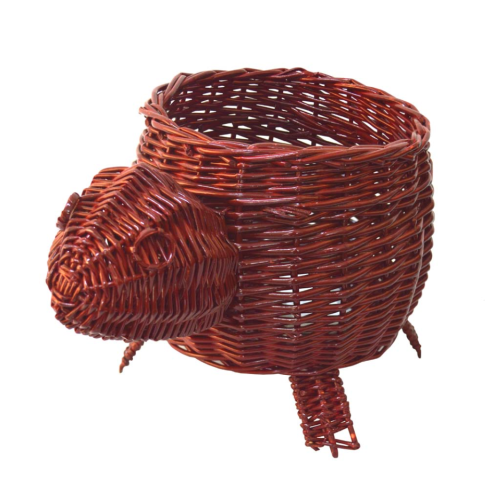 Macetero tortuga rojo