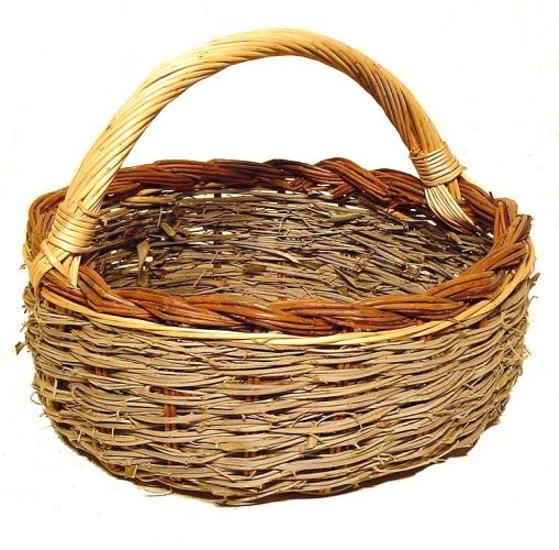 Cesta olivo y mimbre