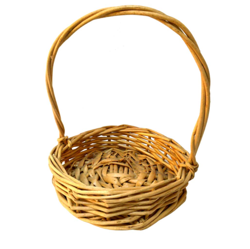 Cesta redonda mimbre