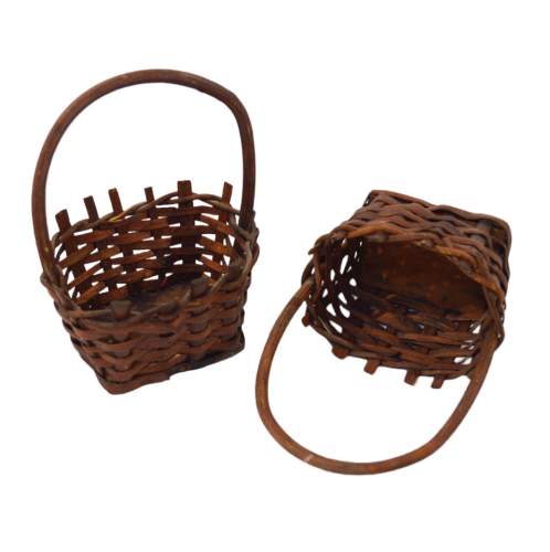 (Oferta) Cesta rectangular de tireta marrón