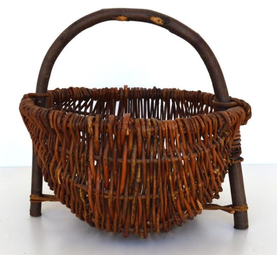 Cesta mimbre rústico