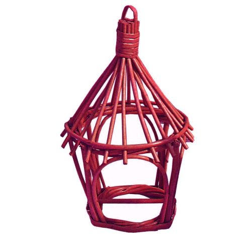 Jaula redonda roja
