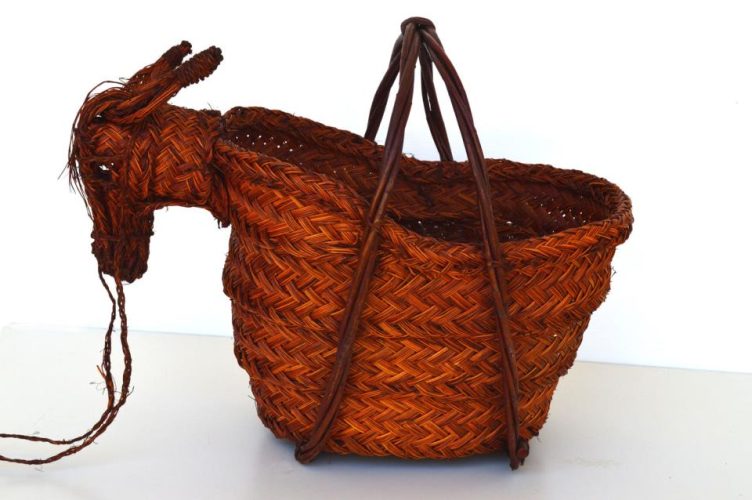 Burro leñero esparto marrón