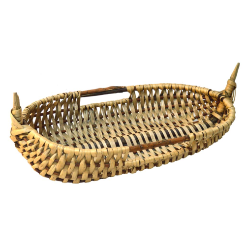 Bandeja ovalada mimbre