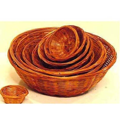 Panera redonda teñida marrón