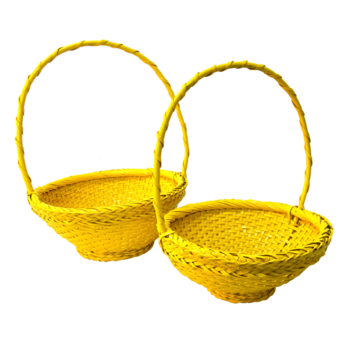 Set 2 cestas color amarillo