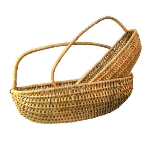 Set 2 cestas mimbre de pared