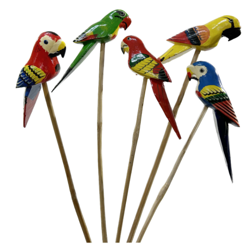 Sticker loro de madera "surtidos"