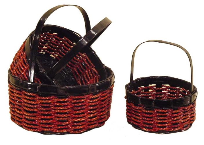 Set 3 cestas cuerda