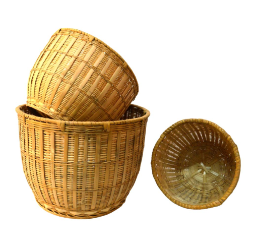 Set 7 maceteros bambú