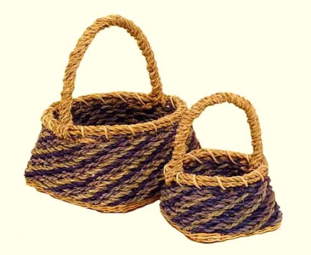 Set 2 cestas cuerda