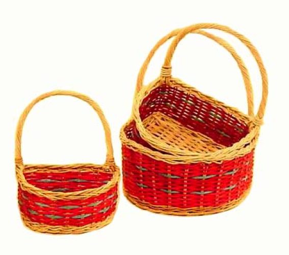 Set 3 cestas pared médula