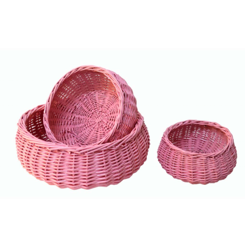 Set 3 cuencos color rosa