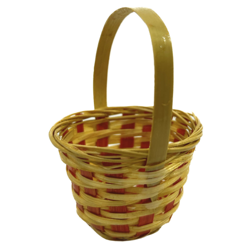 Cesta redonda de bambú 2 colores