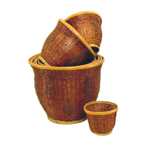 Set 10 maceteros bambú