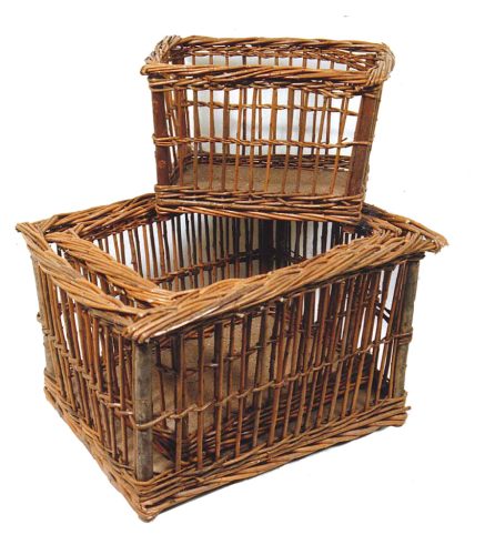 Expositor rectangular mimbre