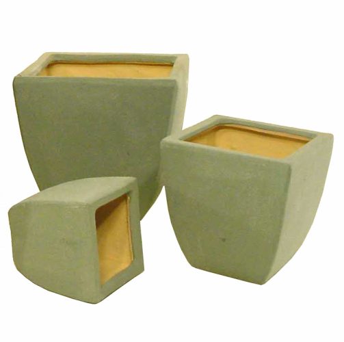 Set 3 maceteros verdes