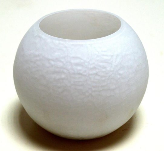 Candelabro vidrio con vela y arena