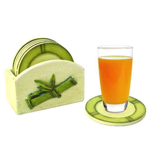 Set 6 posavasos madera