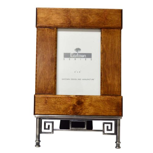 Marco madera y metal