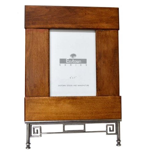 Portafotos madera y metal