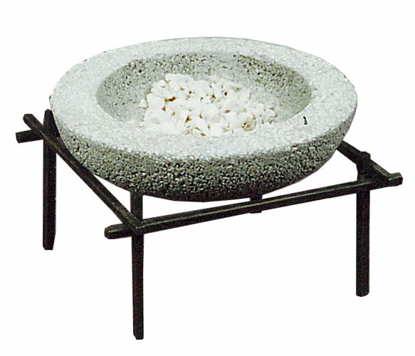 Cuenco piedra y metal