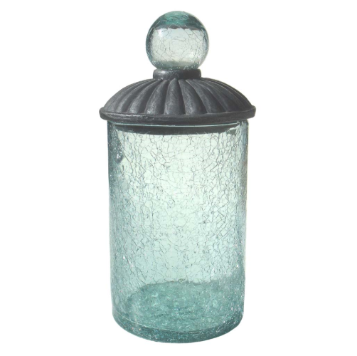 Bombonera cristal y metal