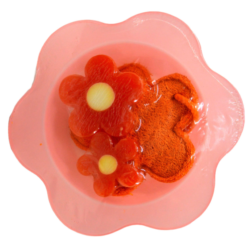 Bandeja de jabones naranja