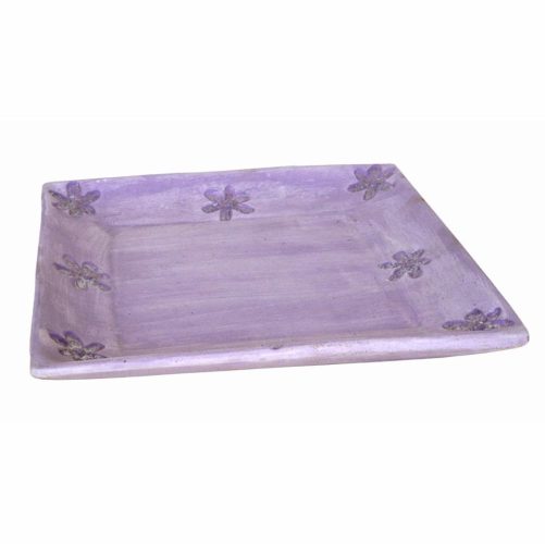 Bandeja cerámica malva