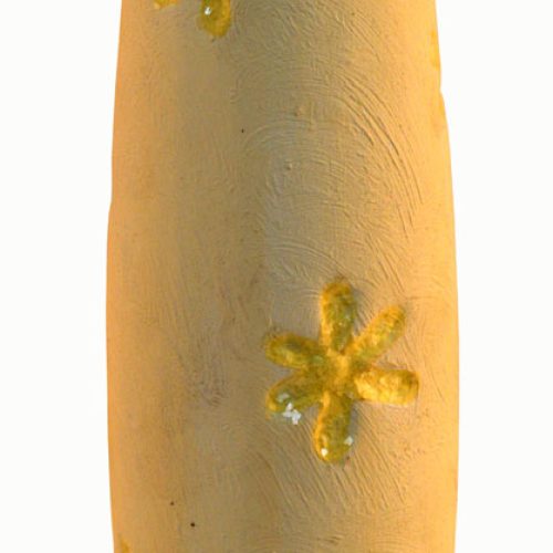 Florero amarillo de cerámica