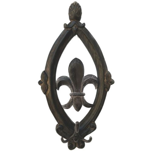 Percha madera y forja