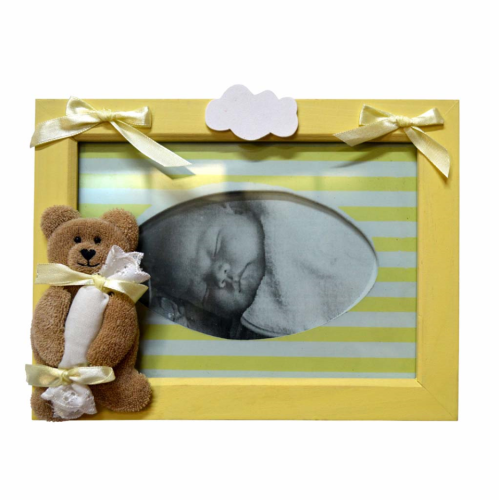 Cuadro amarillo con osito