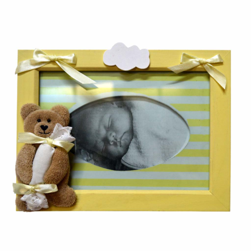 Cuadro amarillo con osito