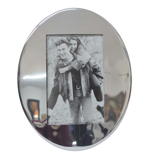 Portafotos ovalado metal