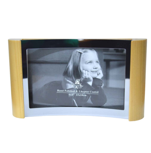 Portafotos madera y metal