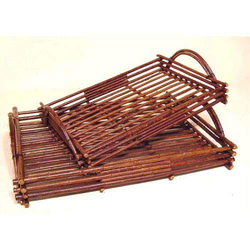 Bandeja rectangular mimbre