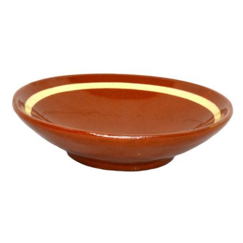 Plato hondo de barro