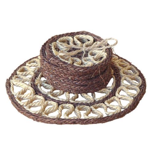 Set de 7 salvamanteles sisal