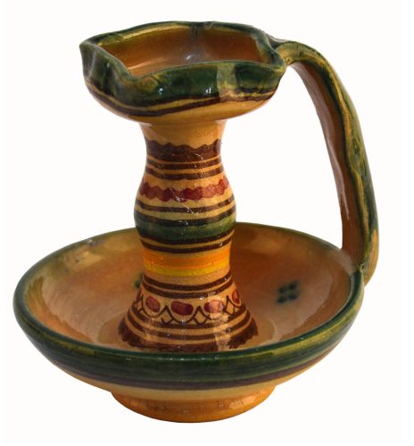 Portavelas de cerámica